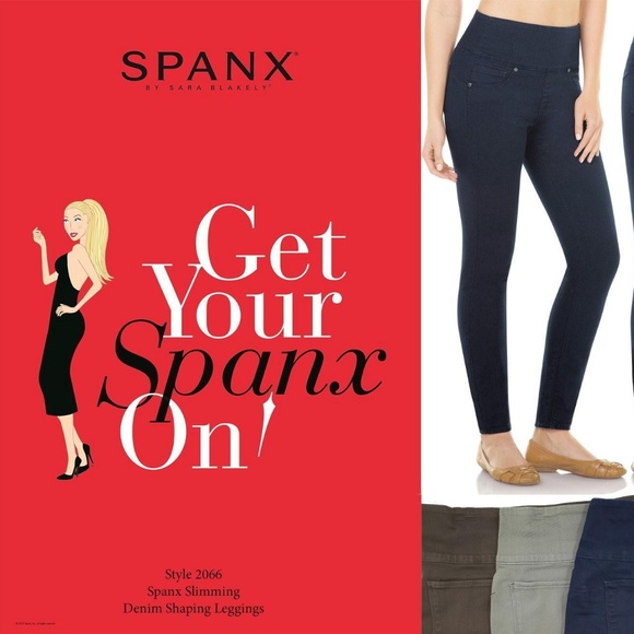 spanx denim shaping leggings